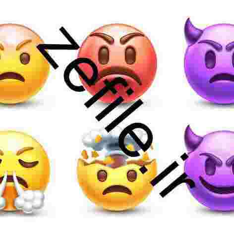 نمادهای ایموجی ۳D با احساسات مختلف