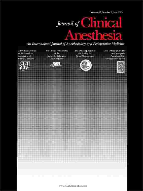 کتاب Journal Of Clinical Anesthesia | فروشگاه اینترنتی زی فایل